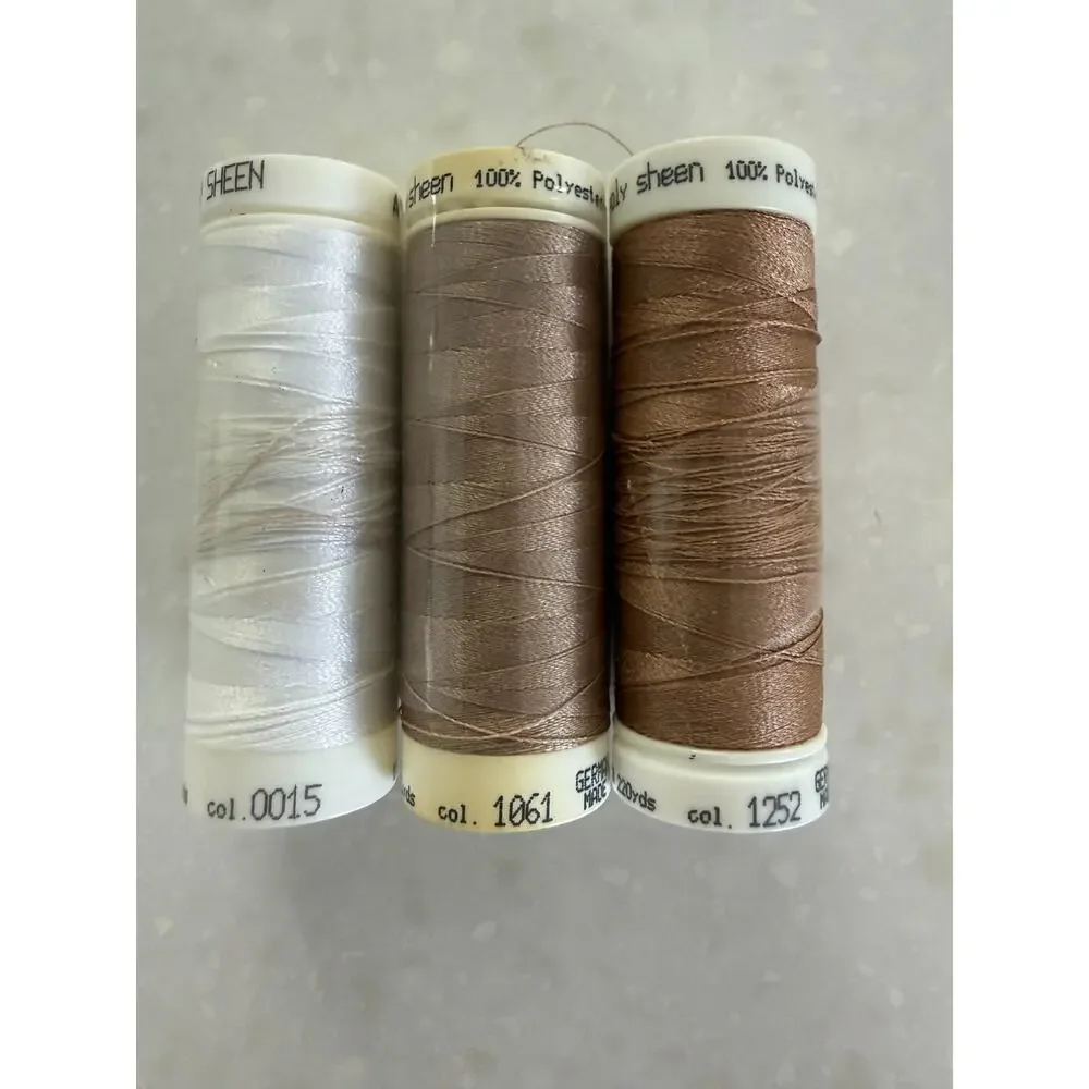 Gutermann Mettler Metrosene PolySheen Vintage Sewing Thread Spool Lot 27 German